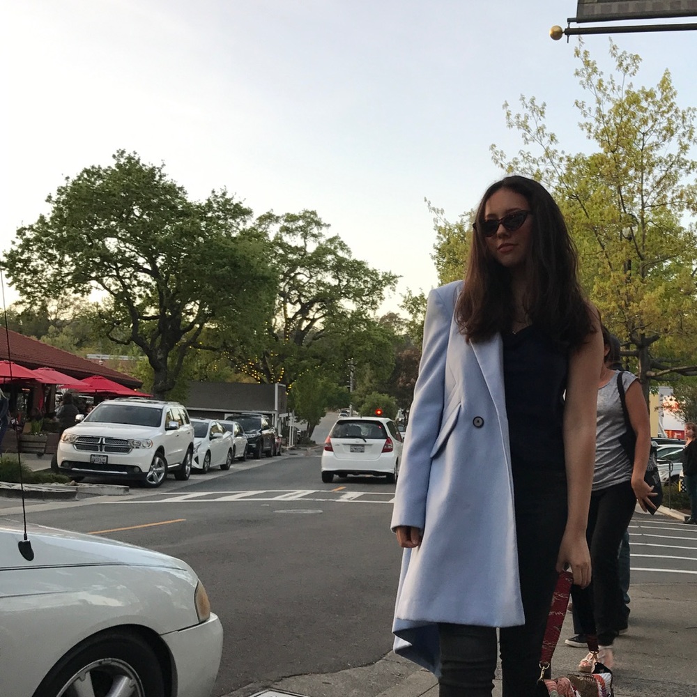 SOLD---Baby blue coat